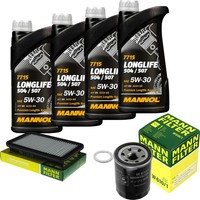 Mann Inspektionspaket 4L Mannol Longlife 5W-30 FüR Suzuki Swift III 1.3 1.5