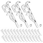  30 Stück versteckte Volant-Clips: transparente Jalousie-Halter-Clips, 6,3 cm –