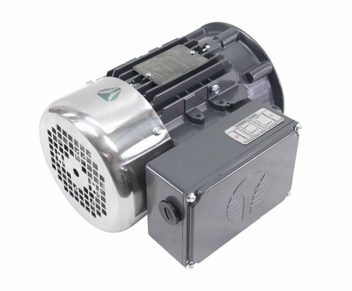 Techtop Aluminum Electric Motor 1 HP 3600 Rpm 3-PH 230/460 Volt 56C Frame - Picture 2 of 14