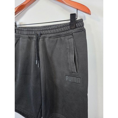 Puma Herren Shorts M schwarz Kordelzug Fleece Freizeit Gym Sport Training /A148 - Bild 2 von 8