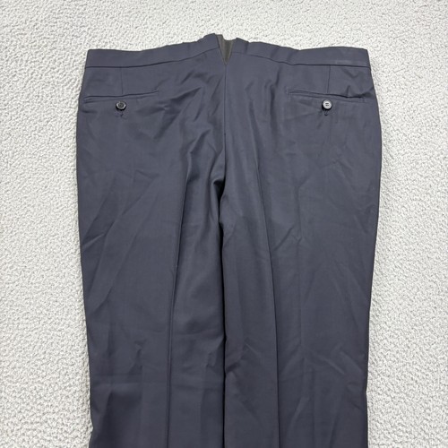 Ermenegildo Zegna Pants Mens 40x30 Blue Slacks Pleated Dress Formal Trofeo - Picture 8 of 13