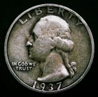 1937-S Washington Quarter - 90% Silver - Free Shipping!