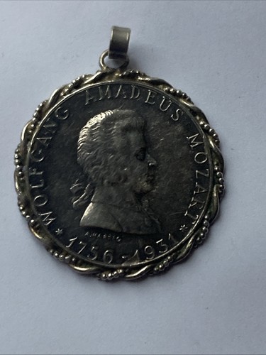 1931 175th Anniversary of Wolfgang Mozart 90% Silver Medal / Pendant  - Picture 4 of 5