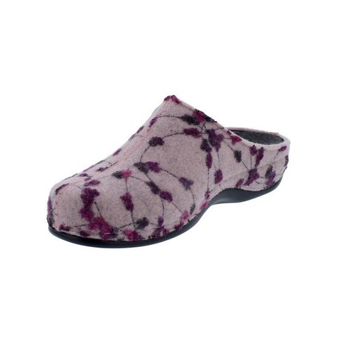 Berkemann Donata, rose / Tupfen, Filz, Hausschuh, Weite H, Wechselfußbett 1028-2 - Picture 4 of 10