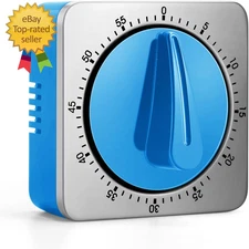 Kitchen Timers for Cooking Chef Cooking Timer Clock with Loud Alarm  Mechanical