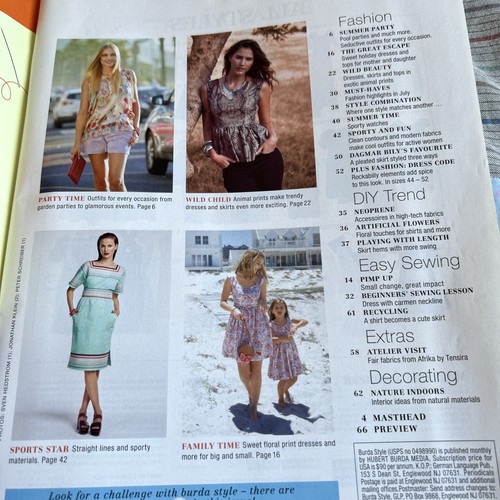 Burda Style Sewing Magazine 7/2014 Uncut - Picture 2 of 23