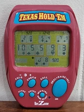 RECZONE Texas Hold ‘Em Poker Electronic Handheld Video Game Vintage *Works*