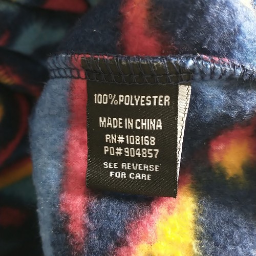 RSQ Sweatshirt Herren XL blau aztekisch Southwestern 1/4Zip Kapuze Tasche Fleece - Bild 8 von 10