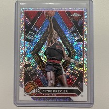 2023-24 Topps Chrome - Clyde Drexler #72 Speckle Refractor /299