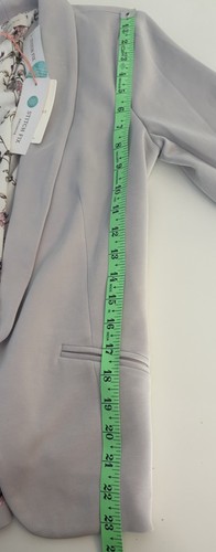 Skies Are Blue Hannah Model Scuba Blazer Grey XS Stitch Fix NWT - Picture 6 of 9