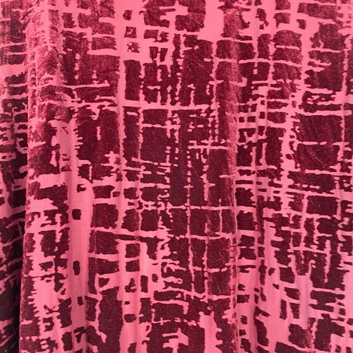 Susan Graver Maroon Velvet Sheer Long Open Vest Women's 2X Career wear Holiday - Picture 5 of 11