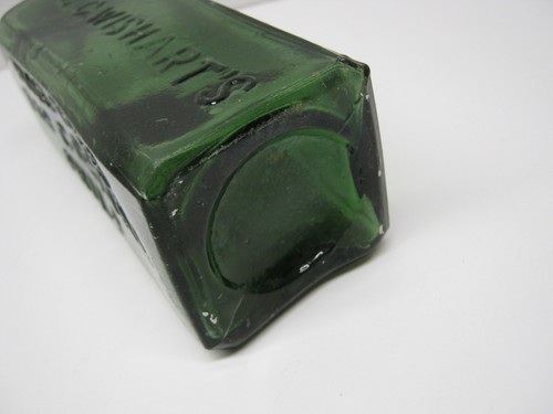 L.Q.C. Wishart's Pine Tree Tar Cordial Green Glass Bottle Phila. Antique - Picture 6 of 13
