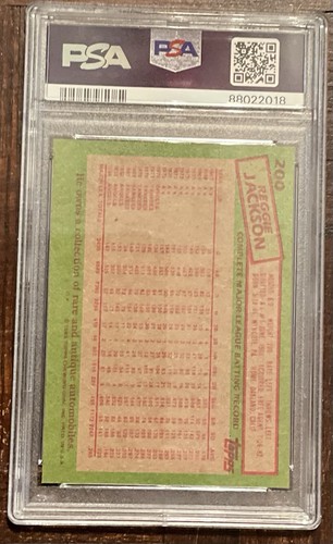 1985 TOPPS #200 REGGIE JACKSON HOF PSA 10 GEM MINT CONDITION CALIFORNIA ANGELS - Picture 2 of 2