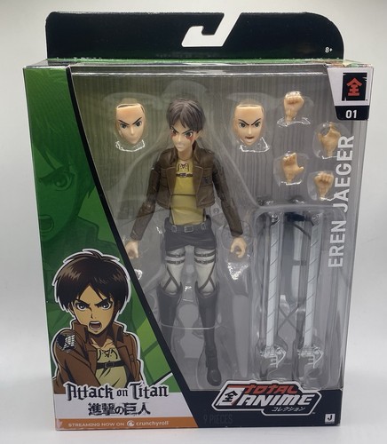 Total Anime Attack on Titan Eren Jaeger 6” Action Figure Jazwares NEW - 第 1/2 張圖片