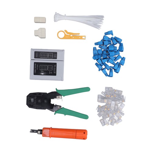 Kit D'outils De Réparation Réseau Pince Pour Câble De Connecteur RJ Coupleur RJ4 - Afbeelding 3 van 12