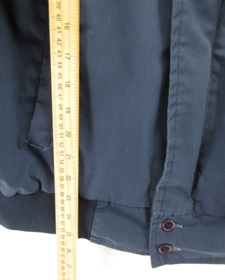 复古 Field & Stream Gordon & Ferguson 夹克男式中号蓝色轰炸机外套 * — 第 4/4 张图片