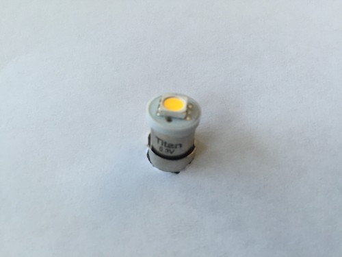 (10 Pack) - 6.3 Volt LED Bulb 1 SMD 44/47 Base (BA9S) Pinball - COOL WHITE - Picture 2 of 6
