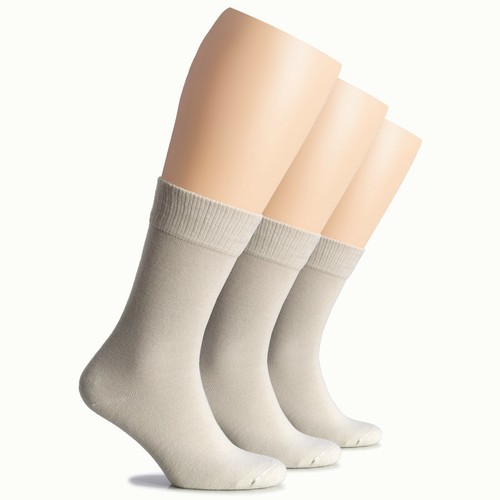 Hugh Ugoli Women's Wool Crew Socks, Warm, Soft, 3 Pairs - Picture 11 of 17