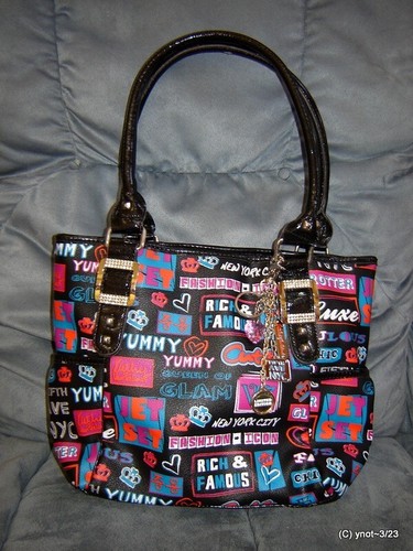 Kathy Van Zeeland Travel *Jet-Set* HANDBAG/TOTE/PURSE New York/Globe cellphone - Picture 1 of 12