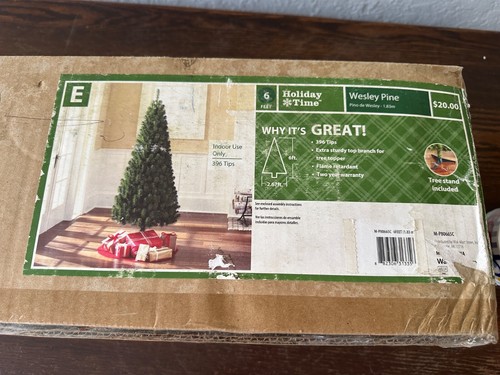 NEU Holiday Time 6 Fuß nicht beleuchtet Wesley Kiefer künstlicher Weihnachtsbaum einfache Einrichtung - Bild 3 von 3