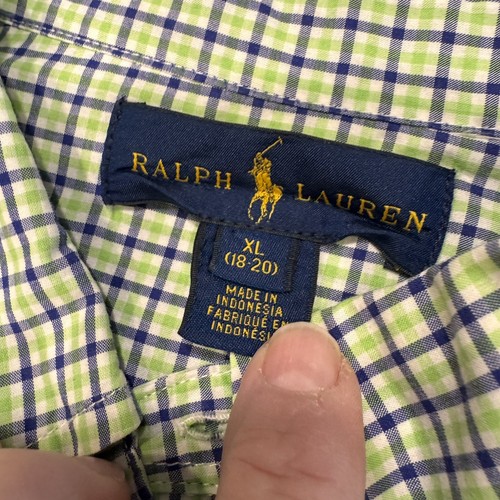 Ralph Lauren Big Boys White Cable Knit Sweater & Button Down Shirt Sz XL 2 Pcs - Picture 4 of 13