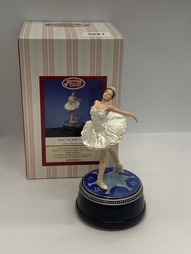San Francisco Music Box Company Swan Lake Ballet Figurine Music Box, Very Rare