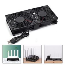 Enhanced Cooling Efficiency 120mm USB Dual Fan For Electronics And TV Boxes
