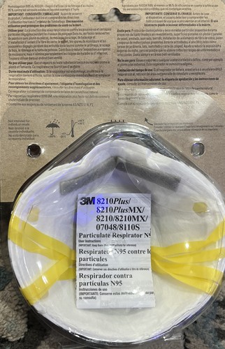 3M 8210 N95 Particulate Respirator Face Mask - Picture 2 of 2
