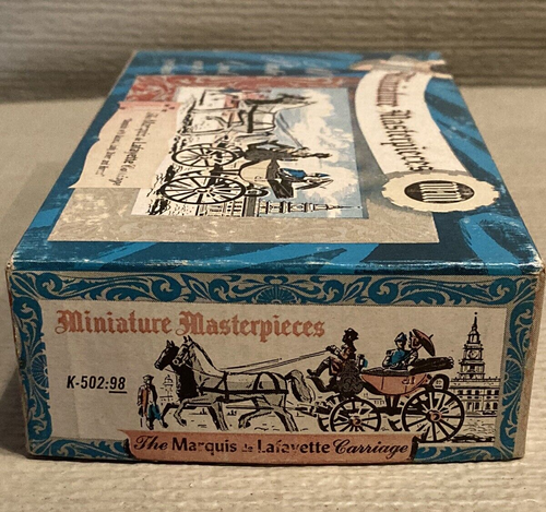 1953 Revell Miniature Masterpieces - The Marquis de Lafayette Carriage Model - Picture 3 of 11