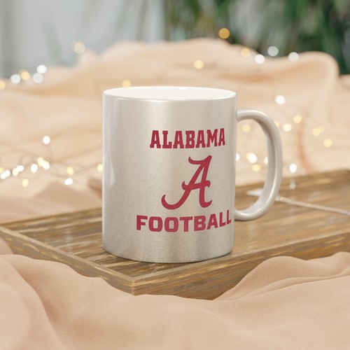 Alabama Crimson Tide FOOTBALL Metallic Becher (Silber) - Bild 5 von 5