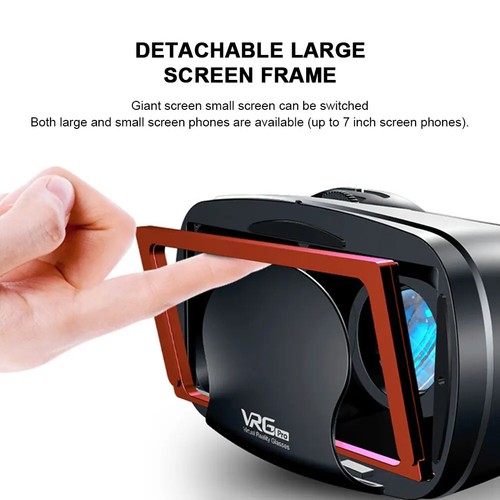 Virtual Reality 3D New VR Headset PRO* Smartphone Lenses movie Remote Control UK - Picture 5 of 10