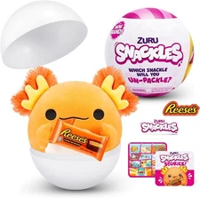 Snackles Small Sized 5.5 inch Snackle Plush by ZURU (Random Surprise), Cuddly Sq