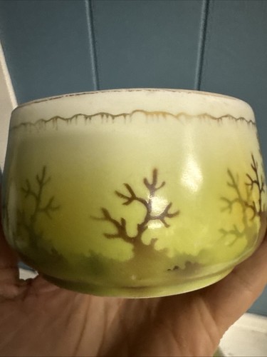 Antique RUSSIAN Courting Girl and Boy GOLD TRIM TEACUP  SAUCER Numbered - Picture 6 of 12