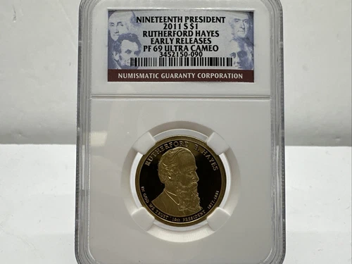 2011 S NGC PF 69 UC Rutherford Hayes 19th Presid Presidential Dollar Coin CB1-80