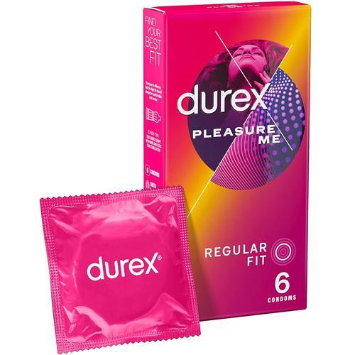 Durex Pleasure Me Condoms - 1 Pack of 6 - Picture 1 of 4