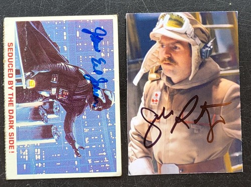 James Earl Jones & John Ratzenberger Autographed Star Wars Cards/Photos D.24
