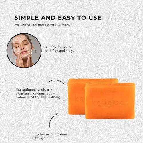 1x Kojie San Soap Bar - 135g Skin Lightening Kojic Acid Natural Original Bars - Picture 4 of 8