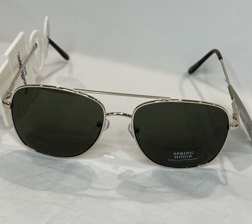 Men’s Aviator Sunglasses Goodfellow & Co Gold - Picture 3 of 7