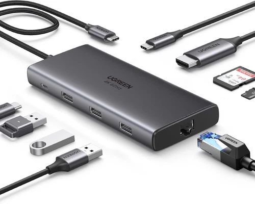 UGREEN Revodok Pro 109 USB C Hub 9-in-1 USB-C Dock with 4K@60Hz HDMI