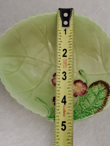 Vintage Carlton Ware England Primula Pattern Pedestal Dish 6" Long 5" Wide - Picture 7 of 8