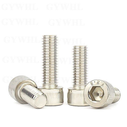 Nickel Plated Cap Screws Hexagon Socket Head Allen Key Bolts High Tensile 12.9 - Picture 5 of 254