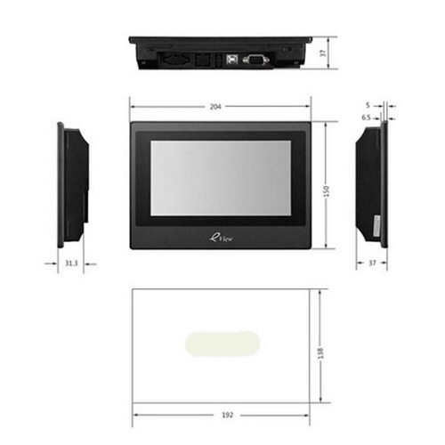 Pantalla táctil ET070 7" HMI panel táctil eView con cable USB para ADAM, AysjNet DC24V - Imagen 5 de 8