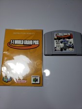 F-1 World Grand Prix (Nintendo 64, 1998) N64 Authentic Cart & Manual Tested