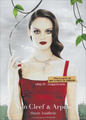 VAN CLEEF & ARPELS High Jewelry 1-Page PRINT AD 2008 LISA CANT Flowerlace