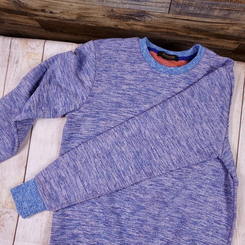 Scotch & Soda Melange Sweater Pullover Crewneck Sweatshirt Blue Orange Size S - Picture 7 of 14