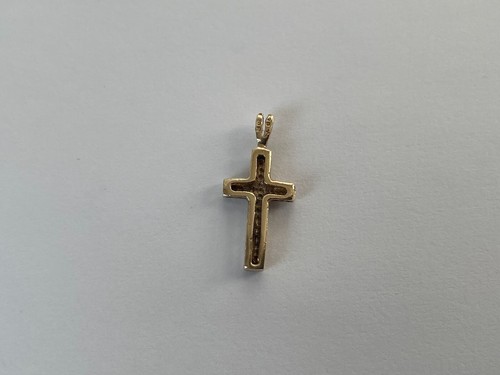 1980 Cross Pendant 9ct Gold Cross Vintage Pendant - 第 11/16 張圖片