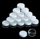 10Pcs MINI Plastic Box for Travel Jar Containers Round Cosmetic Makeup Cream Pot
