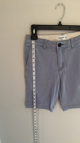 Abercrombie Kids Shorts Boys 13/14 Chino Grey Classic Cotton Casual - Picture 3 of 5