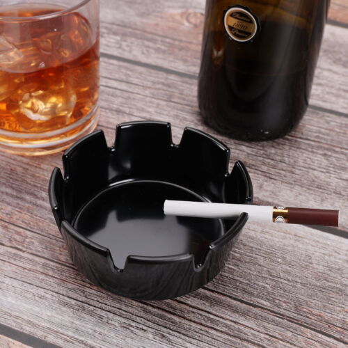 (6 pack) 4-inch Plastic Ashtray, Black,Portable,Everyday,New - Picture 6 of 7