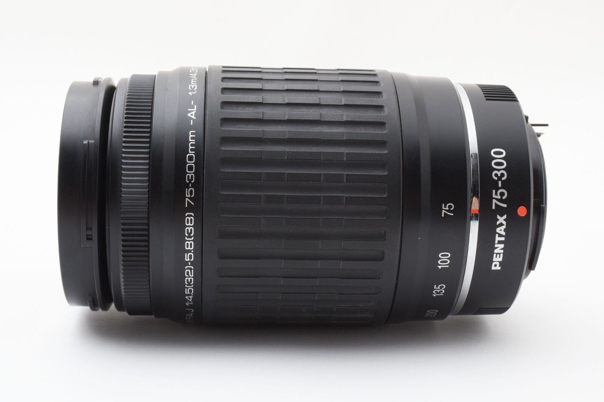 PENTAX smc FAJ 75-300mm 超望遠ズームレンズ ✨完動美品✨ SMC Pentax FAJ 75-300mm F/4.5-5.8 Zoom Lens w/Hood Black